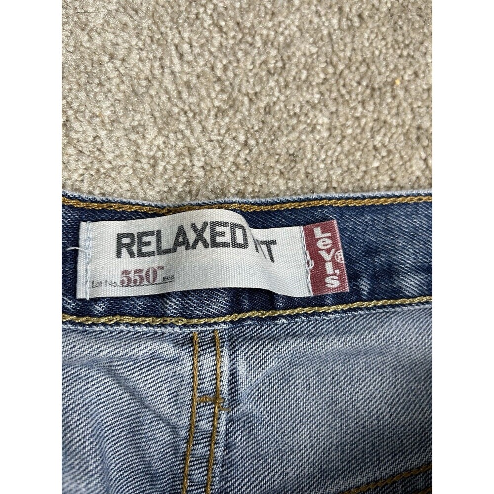 Levis 550 Mens Jeans Relaxed Fit 34x30‎ (34x28.5 Actual ) Mexico Made Y2K Style - Picture 3 of 11